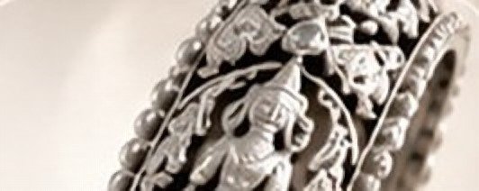 Temple Heritage silver bangle